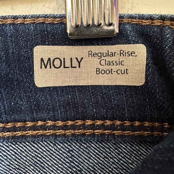 NEW Mavi Jeans‎ Molly Regular Rise Classic Boot Cut Dark Wash Boho Size 27 - Picture 9 of 12